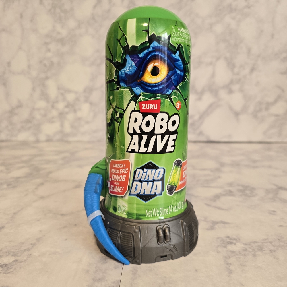 Zuru Robo Alive Dino DNA Action Figure Blue Dinosuar Toy With Slime